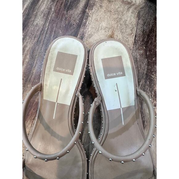 Dolce Vita Women's Tan Riya Studded Heels Size 10 - Picture 5 of 8